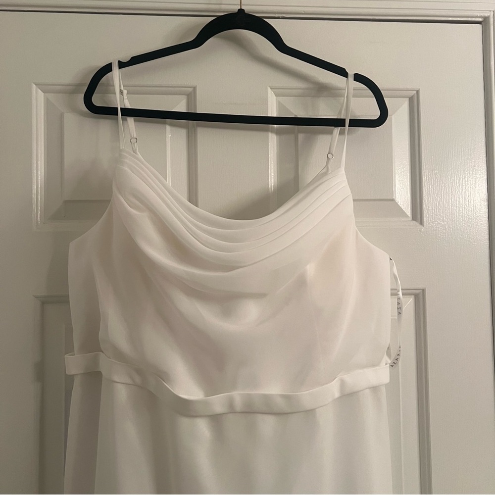 New with tags! Azazie Ivory Dress - Picture 5 of 7